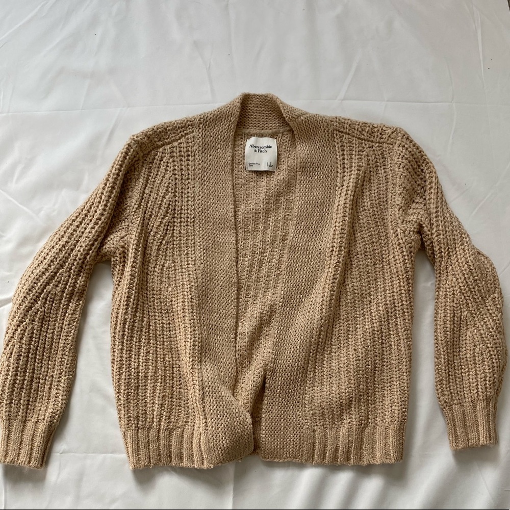 Abercrombie and Fitch Tan Cardigan Size Small